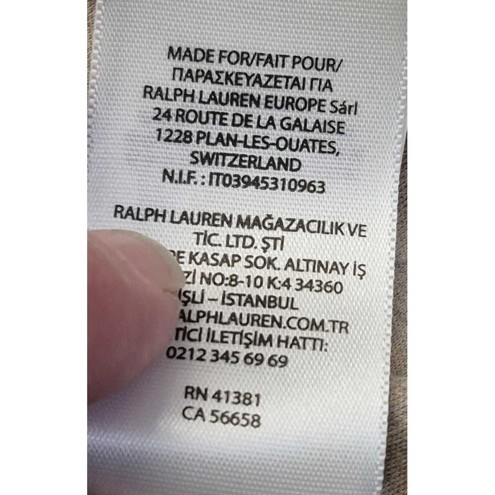 Polo Ralph Lauren men's M Long Sleeve Polo Shirt Classic Fit Tan 100% Cotton NWT - Picture 16 of 16